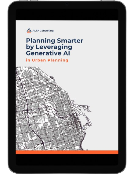 White paper in Urban Planning on a tablet